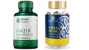 Prime Code CoQ10 250mg with Magnesium Glycinate and Vitamin E, Psyllium Husk Capsules with Magnesium Citrate and Vitamin C