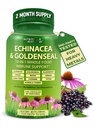 Echinacea Goldenseal Capsules - 1 Immune Support Supplement - 1455 mg - Vegan Echinacea Capsules Supplement Organik Tüm Gıdalarla Yapıldı - Herbal Immune System Support - 2 Ay Supply
