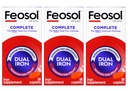 Feosol Bifera HIP & PIC Iron Supplement, Tamam - 30 Caplets, 3 Paket