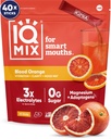 IQMIX Hydration Electrolyte Toz – 4-in-1 Formula for Hydration, mental Clarity, Mood and Recovery – Sugar-Free Drink Mix, Keto, Magnezyum L-Threonate, Lion's Mane – 40 Kont Blood Orange