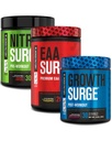 Jacked Factory Nitrosurge Pre Workout, EAA Surge Essential Amino Acids, Growth Surge Post Workout Muscle Builder Bundle