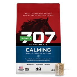 Formula 707 Calming Equine Supplement 5LB Bag - Atlar için Endişeli Yardım ve Geliştirilmiş Oda - L-Tryptophan, Thiamine & Magnezyum