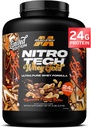 MuscleTech Whey Protein Powder (Chocolate Peanut Butter, 5LB) - Nitro-Tech Whey Protein Isolate Smoothie Mix for Lean Muscle & Fast Recovery - 24g of Whey Gold Protein for Women & Men - Gluten-Free