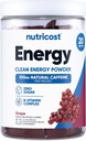 Nutricost Energy Complex Stickpack (20 hizmet) Grape Flavored - Gluten-Free + Non-GMO