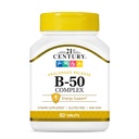 21st Century B 50 Kompleks Prolonged release Tabletleri, 60 Kont (Pack of 1)