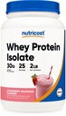 Nutricost Whey proteini (Strawberry Milkshake) 2LBS