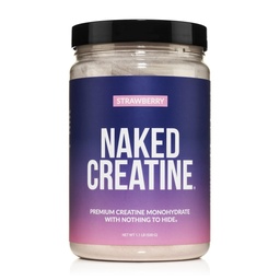 NAKED Tinatine - Strawberry Flavored Tinatine Monohidrat - Gerçek Strawberry Toz, Hiçbir Katkı, Kas Büyüme, Vegan, Non-GMO, Gluten Free, Soy Free - 45 Hizmetler