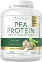 Carlyle Pea Protein Toz 7lb | Unflavored | 29G Protein | Erkekler ve Kadınlar için | Vejetaryen, Non-GMO, Gluten ve Soy-Free