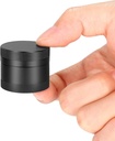 Small Daily Pill Box - Portable Waterproof Metal Pill Case for Pocket or Purse Aluminium Alloy Round Travel Pill Container Medicine Vitamin Organizer Unique Gift