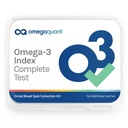 Omega Quant Omega-3 Index Tamam - Tamam Fatty Acid Profil Kan Testi Kit | içerir - Omega-3s, Omega-6s, Saturated Fats, Monoun doygun şişmanlar, Trans Fats | 1 Ev Kit