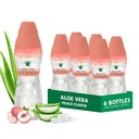 Aloe vera suyu (Peach tasteed) daha büyük chunky saf aloe hamuru (6 Packs) ile Bitki bazlı meyve suyu hidrasyon için harika ve büyük aloe hamuru içeriyor. Yetişkinler ve çocuklar için sağlıklıdır