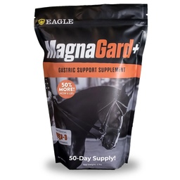 Plus Gastrik Support Supplement for Horses with Omega 3s | Relieves Ulcers, Calming Supplement, Magnezyum & Other Vital Minerals | Toz, 6 Pound Bag, 45-Day Supply | Eagle Equine