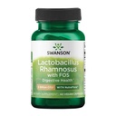 Swanson Lactobacillus Rhamnosus with FOS - 5 Milyar CFU - Digestive Health Support with Fructooligosaccharides - Probiyotik Support for Gastrointestinal Health* - Vegan - 60 Veggie Caps